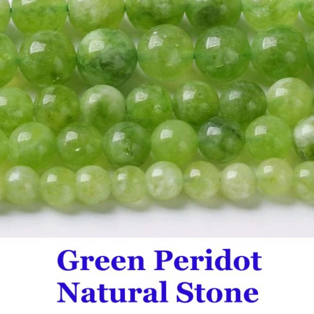 Green Peridot Beads Natural Stone